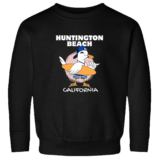 HUNTINGTON BEACH californias Surfing Retro Wave vintages Surf Sweatshirts