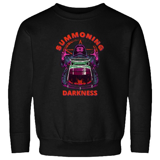 Coffee Fun Summoning Darkness vintages Dark Humor Coffee For Men Sweatshirts