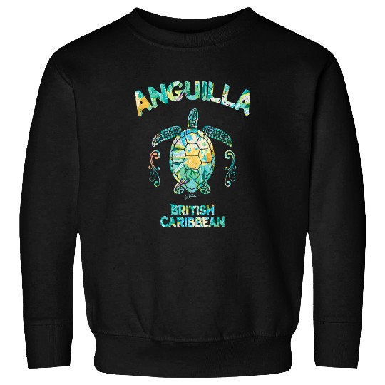 Turtle Pet Anguilla British Caribbean Sea Turtle Sweatshirts