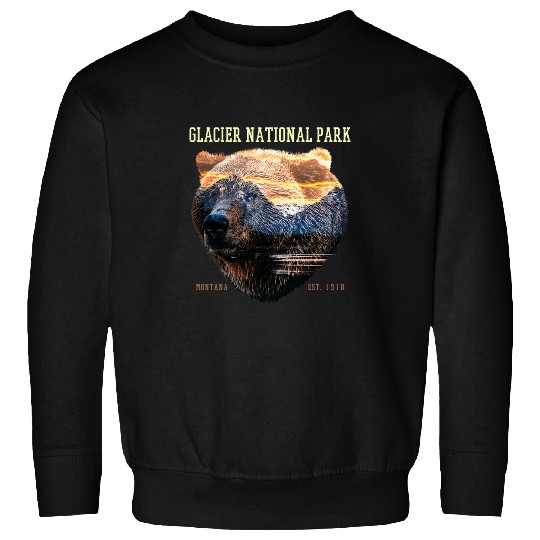 Bear Pet Glacier National Park Montana Grizzly Bear Sweatshirts