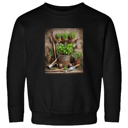 Herb Garden vintages Garden Tools Sweatshirts