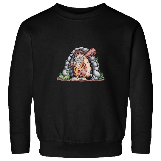 Caveman Man Cave Sweatshirts