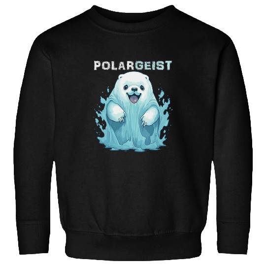 Funny Polar Bear Halloween Poltergeist ghosts Pun Item Sweatshirts