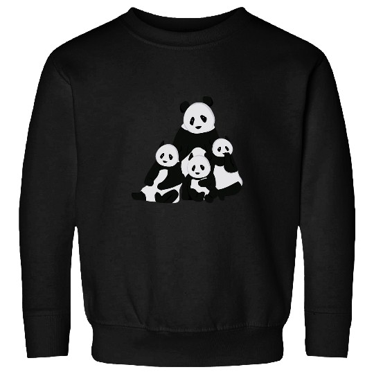 Panda Pet stuffed animal costume four bears Sweatshirts