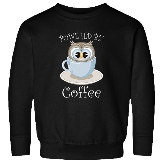 Coffee Fun Owl Coffee Lover Cute Bird Sweatshirts
