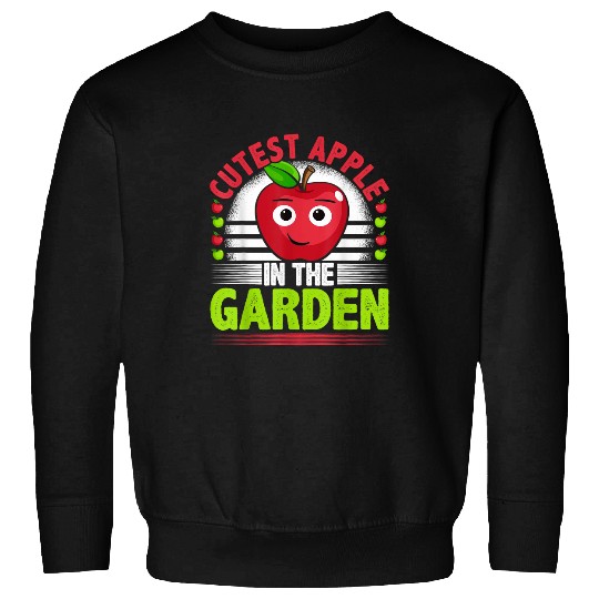 Cutest Apple In The Garden Funny Apple Picking Sweatshirts