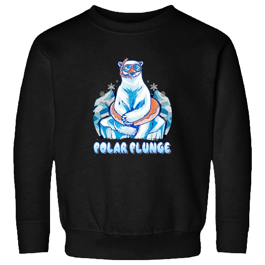 Bear Pet Polar Plunge Ice Jump Funny Polar Bear Winter Swimming 8 Sweatshirts