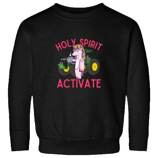 Coffee Fun Holy Spirit Activate Farming Fun Unicorns Coffee Sweatshirts