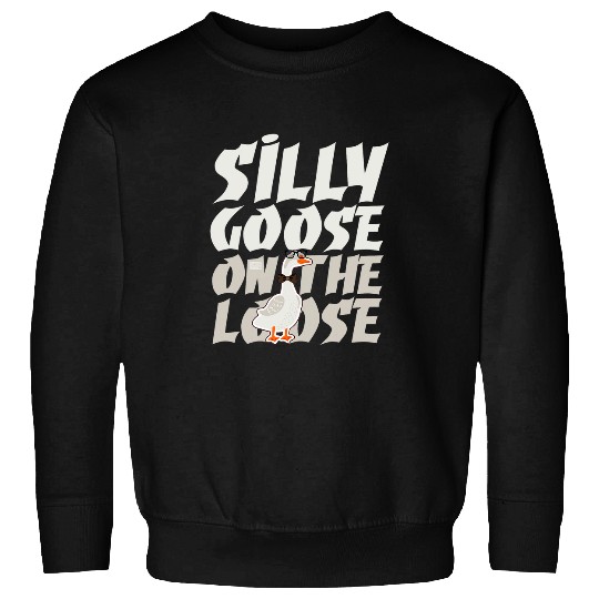 Duck Pet Funny Silly Goose on the Loose Foolish Duck Humor Joke Meme Sweatshirts