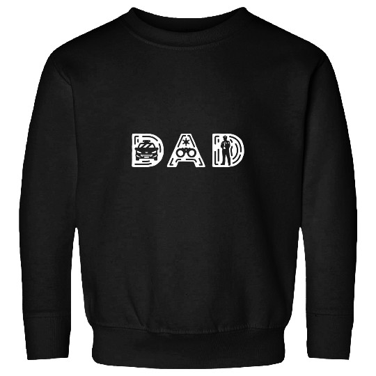 Mens Heroic Dad Policeman Law Enforcement Officer Military Sweatshirts