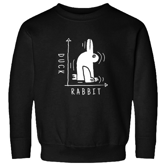 Duck Pet Funny Science Rabbit or Duck Physics Math Graph Drawing Sweatshirts