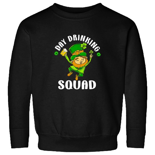 Beer Fun St Patricks Day Drinking Squad Beer Funny Dad Shenanigans Sweatshirts