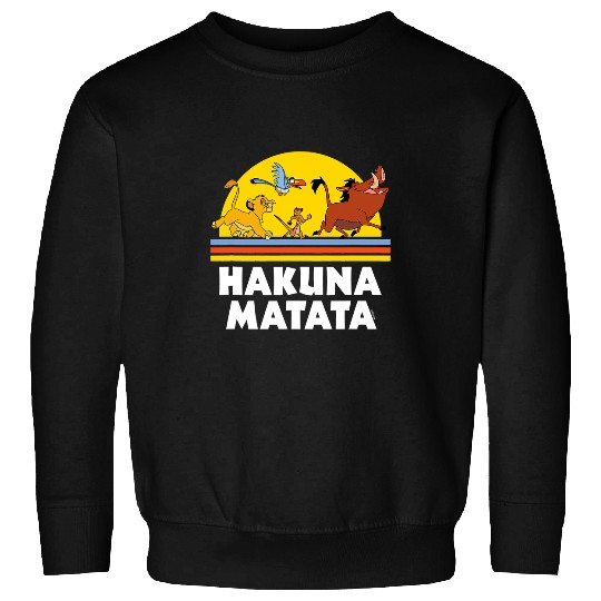 Lion Pet King Hakuna Matata Sunset Sweatshirts