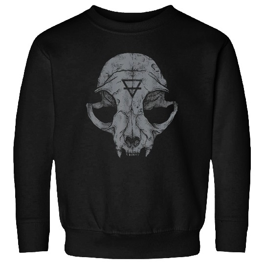 Cat Skull occult tattoo Artist tattoo Lovers For Cat Lovers Sweatshirts