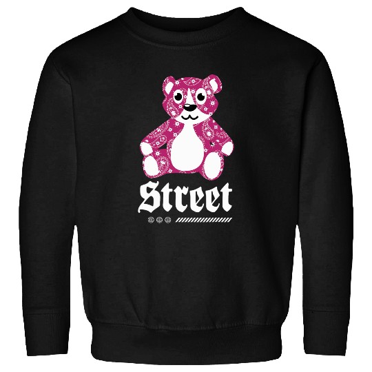 Bear Pet Paisley Teddy Bear Street Gothic Urban Fashion Design Sweatshirts