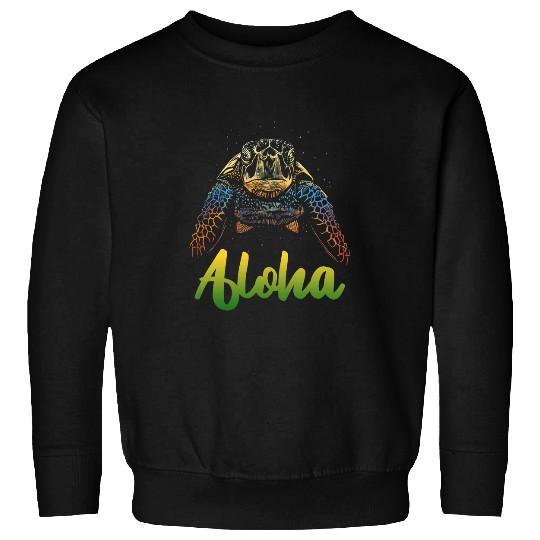 Turtle Pet Aloha Sea Turtle Maui Hawaii Vacation Hawaiian Honolulu Sweatshirts