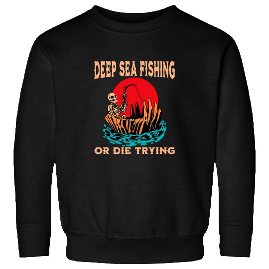 Funny Deep Sea Ocean Fishing Lover Tournament Sweatshirts