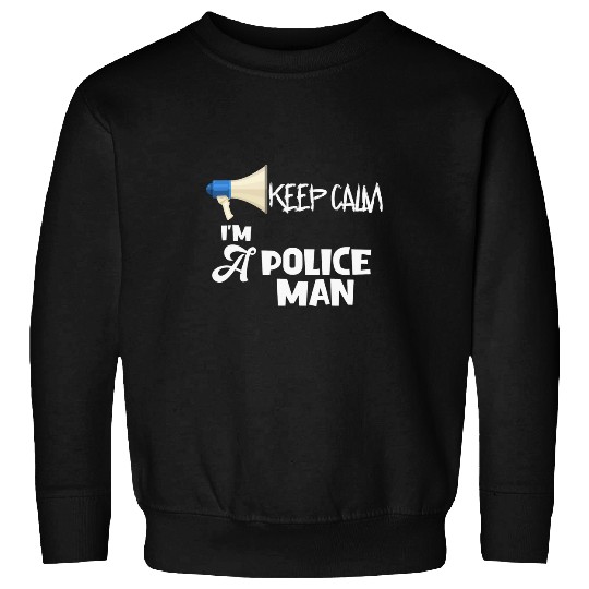 Mens Keep Calm Im Almosts A Policeman Future Police Officer Sweatshirts