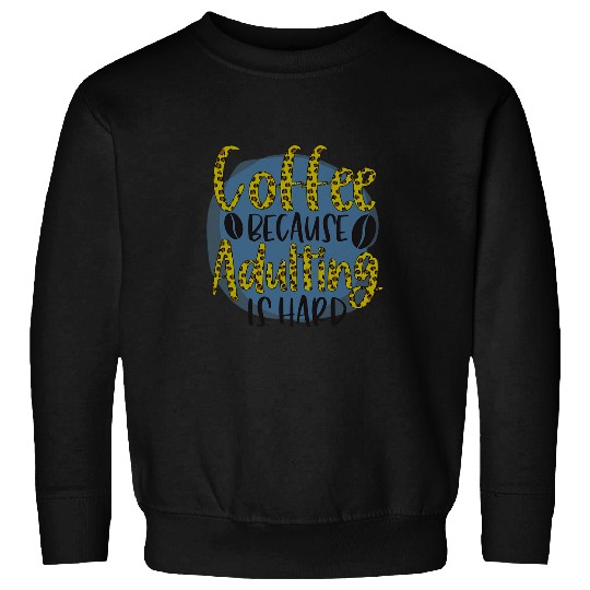 Coffee Fun for Women Leopard Graphic Tee Plus Size Sweatshirts
