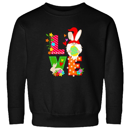 Gonmes Love Eggs Bunny Happy Easter Day Boys Girls Kids Sweatshirts