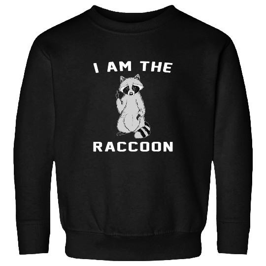 Raccoon Pet I Am The Raccoon Funny Coon Hunter Trash Panda Sweatshirts