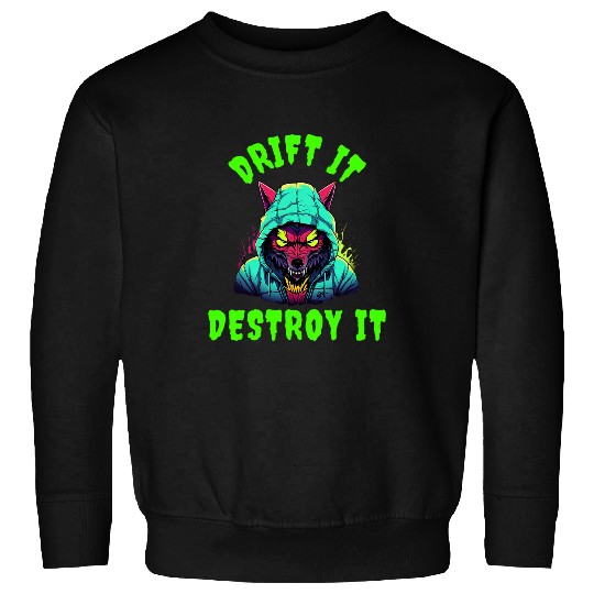 Graffiti Art Street Urban Style Werewolf Sweatshirts