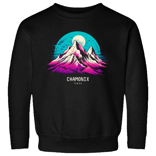 Chamonix France Tour Du Mont Blanc European Hiking Trail Skis 4 Sweatshirts