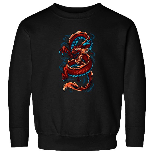 Chinese Dragon Japanese Art Tokyo Dragon 9 Sweatshirts