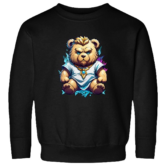 Bear Pet Zeus Greek God of Lighting Thunder Teddy Bear Cartoon Sweatshirts