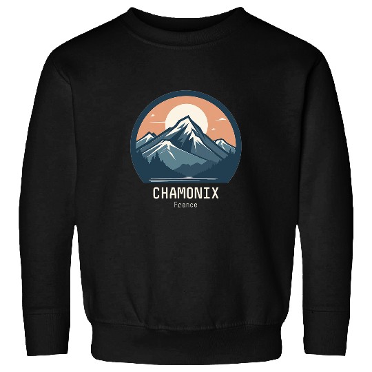 Chamonix France Tour Du Mont Blanc European Hiking Trail Skis 9 Sweatshirts