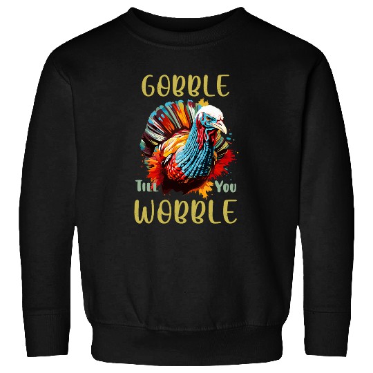 Christmas Chest Nuts Funny xmass Gobble Till You Wobble Sweatshirts