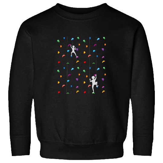 Climbing Boulder Wall Rock Climber Bouldering Halloween Sweatshirts