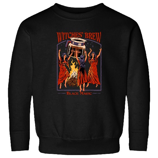 Coffee Fun Steven Rhodes Witches Brew Magic Coffee Retro Dark Humor Sweatshirts