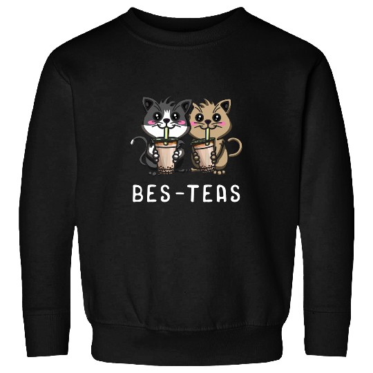 Cat Lover Boba Tea Drinker Bubble Tea Tapioca Milk Tea Sweatshirts