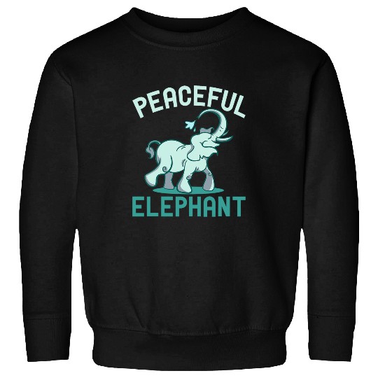 Elephant Pet Happy Charming Peaceful Elephant Sweatshirts