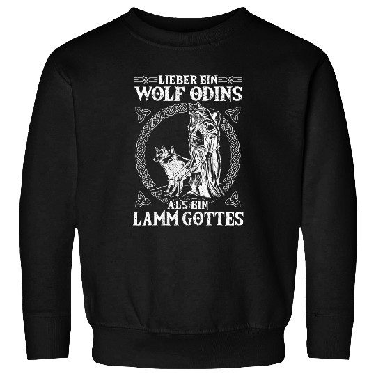Dear A wolfs Odins As A Lamb of God Nordmann Viking Sweatshirts