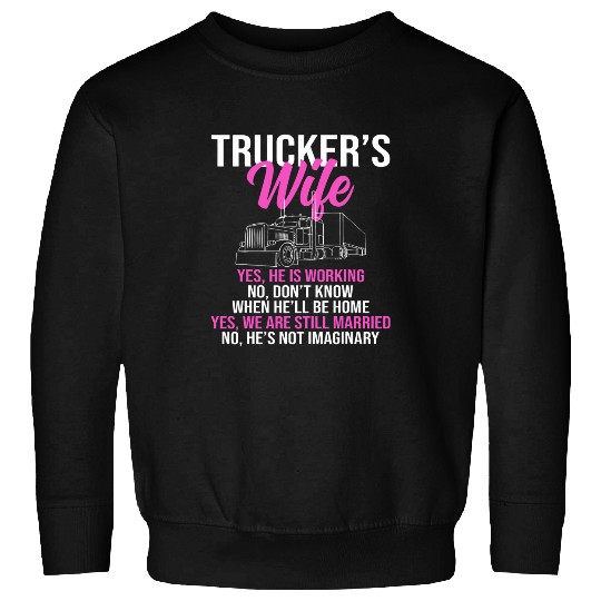 Proud Truckers Wife For Long Haul Truck Driver Load 5 Sweatshirts
