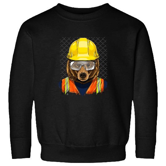 Bear Pet Construction Worker Wildlife Bear Animal 198 Sweatshirts