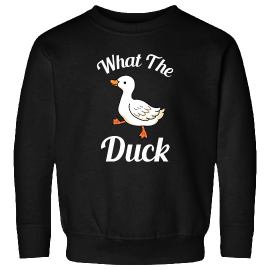 Duck Pet What The Duck Rubber Ducky Sweatshirts