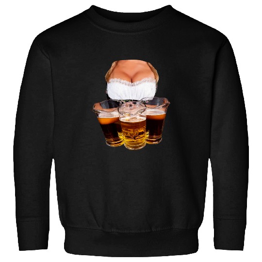 Beer Fun Dirndl blouse with lace beer and large bust bust Sweatshirts