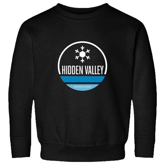Hidden Valley Pennsylvania Snowflake Graphic Sweatshirts