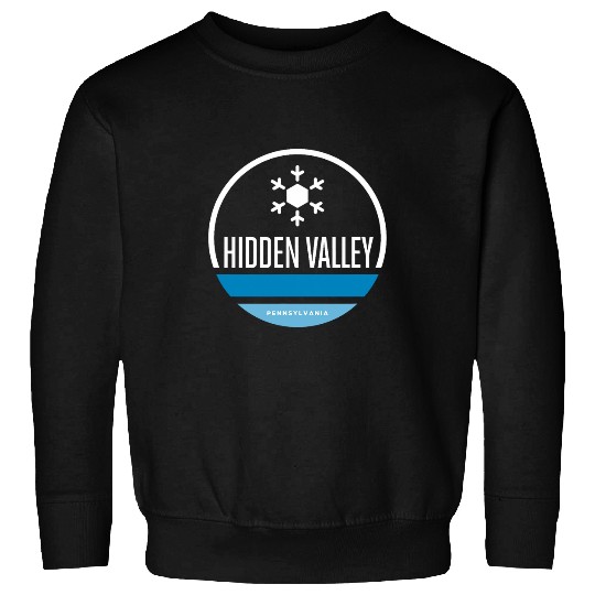 Hidden Valley Pennsylvania Snowflake Graphic Sweatshirts