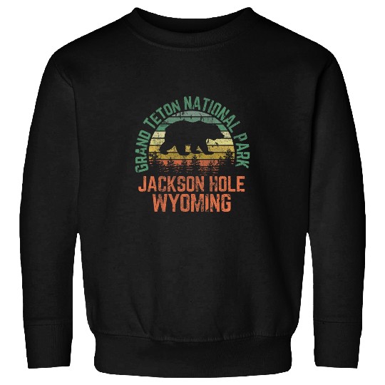 Bear Pet Grand Teton National Park Jackson Hole Wyoming Bear Vintage Sweatshirts