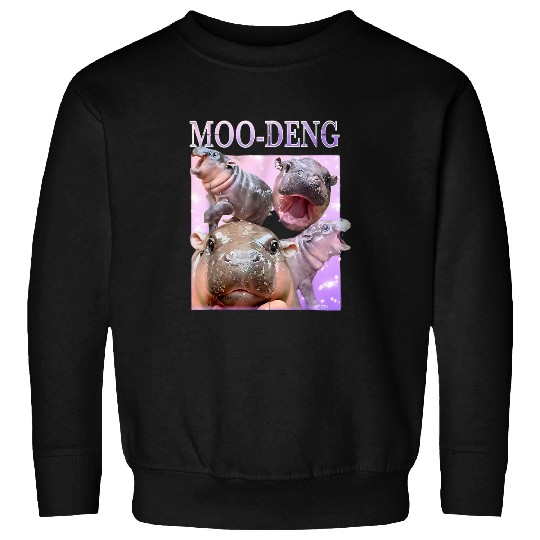 Hippo Pet LoverMoo Deng Bootleg RapI Love Moo Deng Sweatshirts