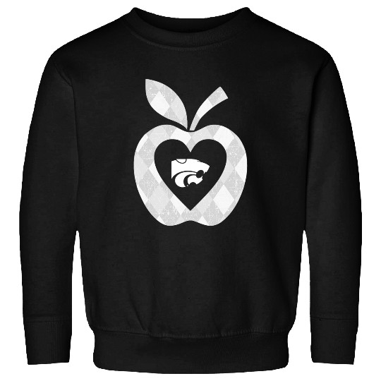 Kansas State Wildcats Teacher Argyle Pattern Apple Sweatshirts