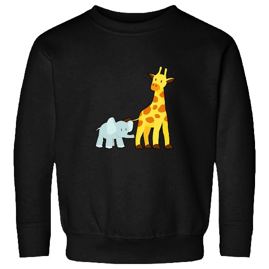 Giraffe Pet mommy and me mor daughter son elephant giraffe matching Sweatshirts
