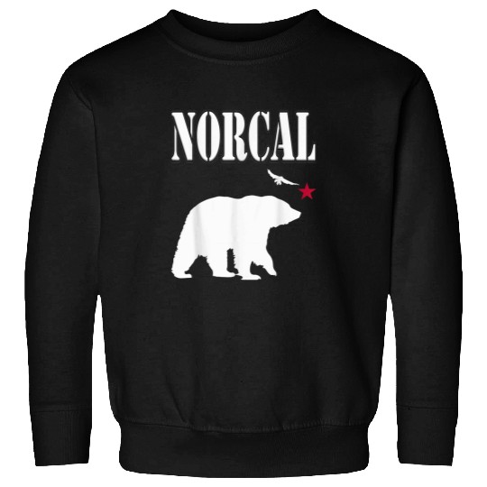 Bear Pet Cool Norcal Northern californias Bear With Hawk Star Sweatshirts
