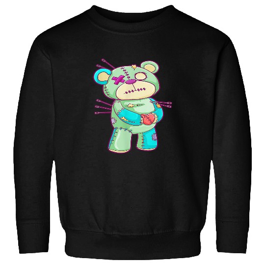 Bear Pet Gothic Pastel Teddy Bear Creepy Voodoo Bat 4 Sweatshirts