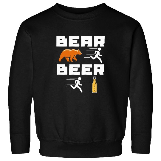 Beer Fun Cool Bear Beer Drinking Statement Party Festival Sweatshirts