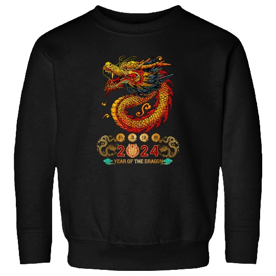 Dragon Pet Chinese Lunar New Year Year of the Dragon Zodiac Sign 3 Sweatshirts